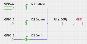 Schéma feu tricolore