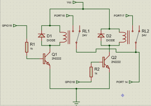 Schéma carte relais